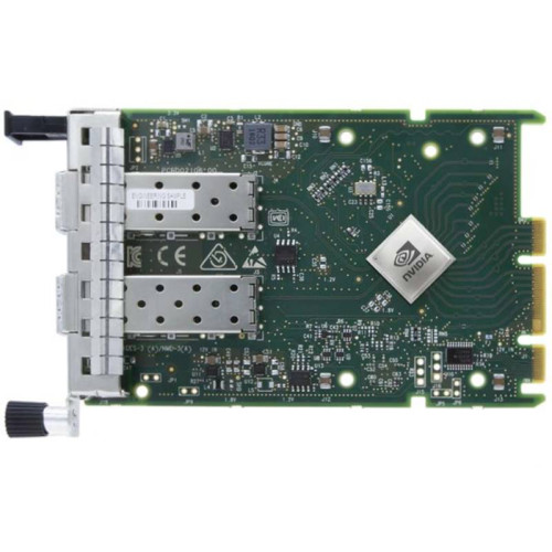 Сетевая карта/ ConnectX®-6 Lx EN adapter card, 25GbE OCP3.0, with Host Management, Dual-port SFP28, PCIe 4.0 x8, No Crypto, Thumbscrew (Pull Tab) Bracket