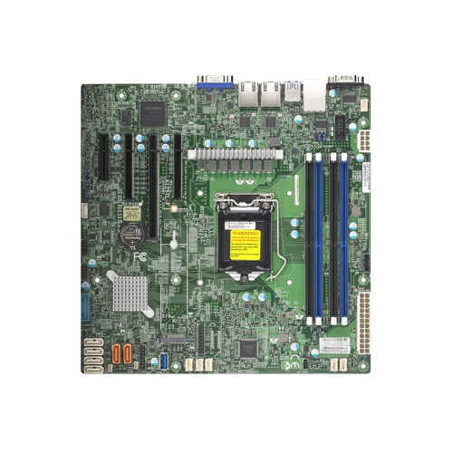 Материнская плата/ MB Supermicro X12STL-F-B (microATX, 1xLGA1200, supp  Xeon-E 2300 95W, 4 UDIMM, Intel C252, 2x1GbE Intel210,1 PCIe 4.0 x8 (in x16 slot), 1 PCIe 4.0 x8, 1 PCIe 4.0 x4 (in x8 slot), 1 PCIe 3.0 x2 (in x4 slot), 1xM.2  PCIe 3.0 x4 2280/22110