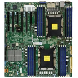 Системная плата/ MB Supermicro X11DPH-i-O, 2x LGA 3647, C622, 16xDDR4 Up to 4TB 3DS ECC RDIMM/3DS ECC LRDIMM, 3 PCI-E 3.0 x16,, 4 PCI-E 3.0 x8, M.2 Interface: 2 PCI-E 3.0 x4, M.2 Form Factor: 2242/2260/2280/22110, M.2 Key: M-Key (RAID 0,1 support), 1 VGA 