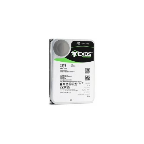 Жесткий диск/ HDD Seagate SATA3 22Tb Exos X22 7200 512Mb  1 year warranty (replacement WUH722222ALE6L4, WD221KRYZ)