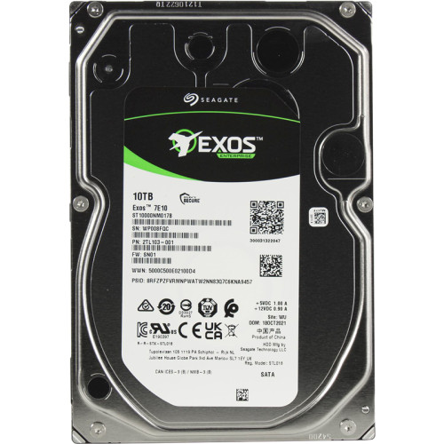 Жесткий диск/ HDD Seagate SATA 10Tb Enterprise Capacity  Exos 7E10 7200 6Gb/s 256Mb 1 year warranty