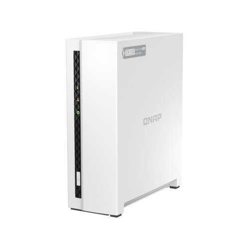 Сетевое хранилище без дисков/ channel QNAP TS-133 NAS 1 HDD tray. ARM 4-core 64-bit ARM Cortex-A55 1.8GHz, ram 2 GB (max), 1x1GbE, 1xUSB 2.0 port,1xUSB 3.2 Gen 1