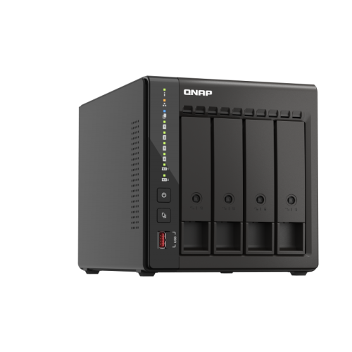 Сетевое хранилище без дисков/ SMB QNAP TS-453E-8G NAS, 4-tray w/o HDD. 2xHDMI-port. 4-core Celeron J6412 2-2.6 GHz, 8GB DDR,  2x2.5Gb LAN, 2 x M.2 2280 PCIe Gen 3 x2, 2x USB 3.2 Gen 2 (10Gbps) Port, 2x USB 2.0 port