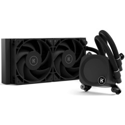 Система охлаждения/ EKWB Liquid system EK-Nucleus AIO CR240 Dark (240mm, 4-Pin PWM, Black, fans 120x2,36dB,  Intel LGA: 1150, 1151, 1155, 1156, 1200, 2011, 2011-3, 2066 + Next-gen Intel Socket, 1700, AMD AM4, AM5)