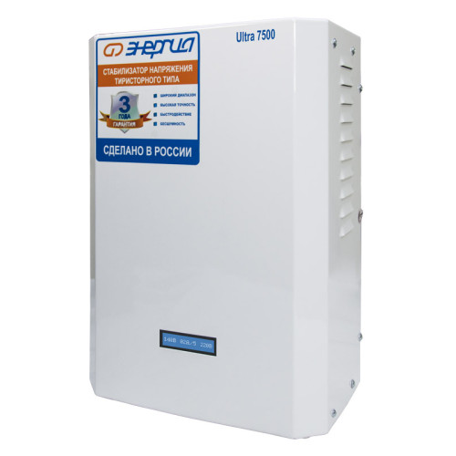 Стабилизатор ЭНЕРГИЯ  7 500 ВА серии Ultra/ Stabilizer ENERGY 7 500 VA Ultra series