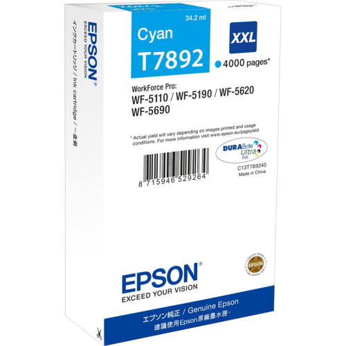 Картридж/ Epson WF-5xxx Series Ink Cartridge XXL Cyan