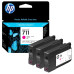 Набор картриджей/ HP 711 3-Pack 29-ml Mag Ink Cartridge