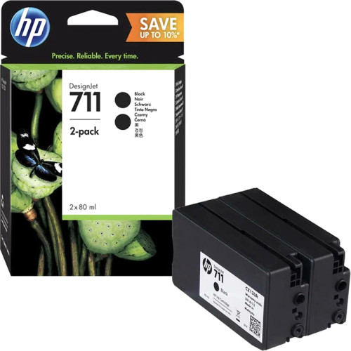 Набор картриджей/ HP 711 80ml Black Ink Crtg 2-Pack