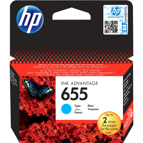 Картридж/ HP 655 Cyan Ink Cartridge