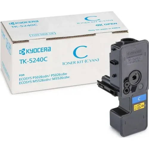 тонер-картридж Kyocera TK-5240C/ Тонер-картридж Kyocera TK-5240C, голубой, 3000 стр. для Kyocera P5026cdn/cdw, M5526cdn/cdw