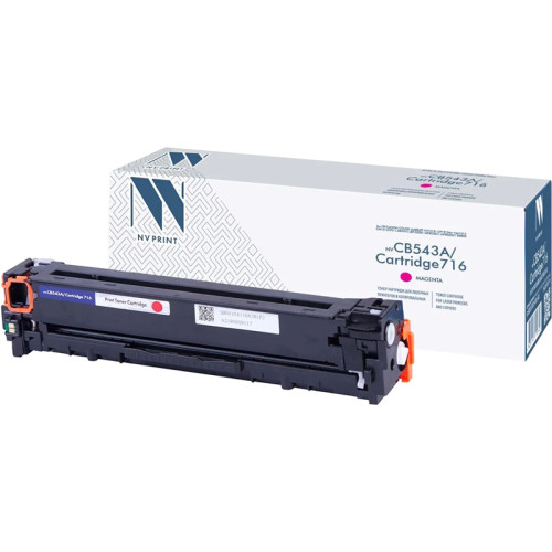 -/ Тонер-картридж NVP NV-CB543A/NV-716 Magenta универсальные для HP/Canon Color LaserJet CP1215/ CP1515n/ CM1312/ CM1312nfi/ i-SENSYS LBP-5050/ MF8030C/ MF8050C/ 8080C (1400k)