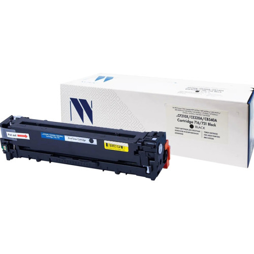 -/ Тонер-картридж NVP NV-CF210X/CE320A/CB540A/NV-716/731 Black универсальные для HP/Canon Color LaserJet MFP M276n/ MFP M276nw/ 200 M251n/ 200 M251nw/ CM1415fn/ CM1415fnw/ CP1525n/ CP1525nw/ CP1215/ CP1515n/ CM1312/ CM1312nfi/ (2200k)