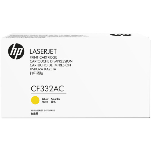 Тонер-картридж/ HP 654A Ylw Contract LJ Toner Cartridge