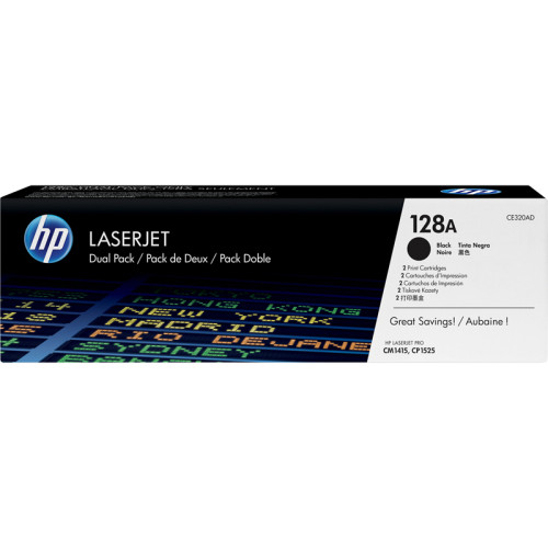 Тонер-картридж набор из 2 шт/ HP 128A Black Dual Pk LJ Toner Cartridge