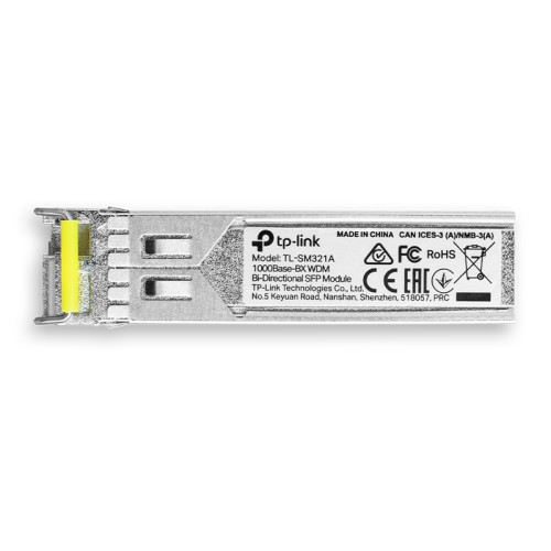 Трансивер/ 1000Base-BX WDM Bi-Directional SFP Module, LC connector, TX:1550nm/RX:1310nm, single-mode, 10km