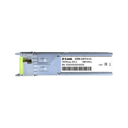 Трансивер/ 330T/10KM WDM SFP Transceiver, 1000Base-BX-D, Simplex LC, TX: 1550nm, RX: 1310nm, Single-mode, 10KM