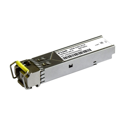 Трансивер/ 330T/3KM WDM SFP Transceiver, 1000Base-BX-D, Simplex SC, TX: 1550nm, RX: 1310nm, Single-mode, 3KM