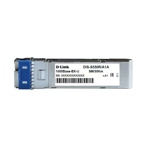 Трансивер/ DIS-S330R Industrial WDM SFP Transceiver, 1000Base-BX-U, Simplex LC, TX: 1310nm, RX: 1550nm, Single-mode, 30KM, - 40° to 85°C