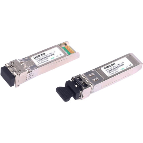 Трансивер/ OSNOVO SFP-S2LC15-10G-1310-1310 Оптический SFP Модуль 10G, два волокна Single Mode, 2LC, до 20км, Tx:1310/Rx:1310, DDM