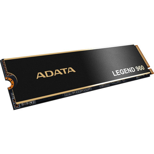 Твердотельный накопитель/ ADATA SSD LEGEND 960, 2000GB, M.2(22x80mm), NVMe 1.4, PCIe 4.0 x4, 3D NAND, R/W 7400/6800MB/s, IOPs 750 000/630 000, DRAM buffer 2000MB, TBW 1560, DWPD 0.43, with Heat Spreader (5 лет)