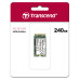 Твердотельный накопитель/ Transcend SSD 420S, 240GB, M.2(22x42mm), SATA3, 3D TLC, R/W 500/430MB/s, IOPs 40 000/75 000, TBW 80, DWPD 0.3 (3 года)