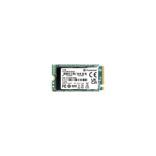 Твердотельный накопитель/ Transcend SSD MTE400S, 1024GB, M.2(22x42mm), NVMe, PCIe 3.0 x4, 3D TLC, R/W 2000/1700MB/s, IOPs 102 000/275 000, TBW 400, DWPD 0.2 (5 лет)