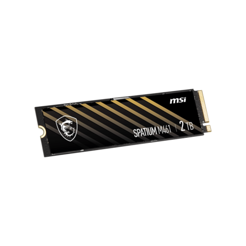 MSI SSD SPATIUM M461, 2000GB, M.2(22x80mm), NVMe, PCIe 4.0 x4, 3D TLC, R/W 5000/4200, IOPs 680 000/880 000, TBW 450, DWPD 0.12 (5 лет)