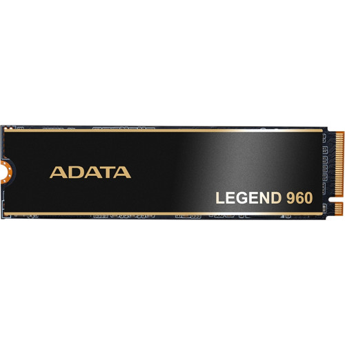 Твердотельный накопитель/ ADATA SSD LEGEND 960, 4000GB, M.2(22x80mm), NVMe 1.4, PCIe 4.0 x4, 3D NAND, R/W 7400/6800MB/s, IOPs 700 000/550 000, DRAM buffer 4000MB, TBW 3120, DWPD 0.43, with Heat Spreader (5 лет)