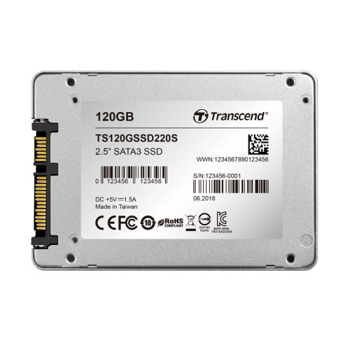 Твердотельный накопитель/ Transcend SSD SSD220S, 120GB, 2.5