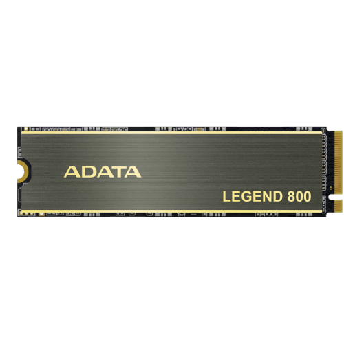 Твердотельный накопитель/ ADATA SSD LEGEND 800, 500GB, M.2(22x80mm), NVMe 1.4, PCIe 4.0 x4, 3D NAND, R/W 3500/2200MB/s, IOPs н.д./н.д., TBW 300, DWPD 0.55, with Heat Sink (3 года)