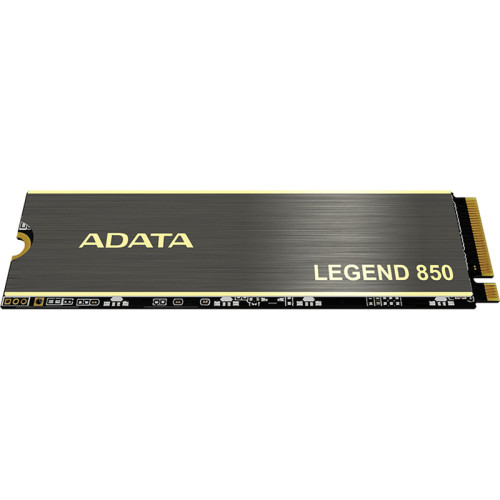 Твердотельный накопитель/ ADATA SSD LEGEND 850, 2TB, M.2(22x80mm), NVMe 1.4, PCIe 4.0 x4, 3D NAND, R/W 5000/4500MB/s, IOPs 400 000/550 000, TBW 2000, DWPD 0.54, with Heat Sink (5 лет)