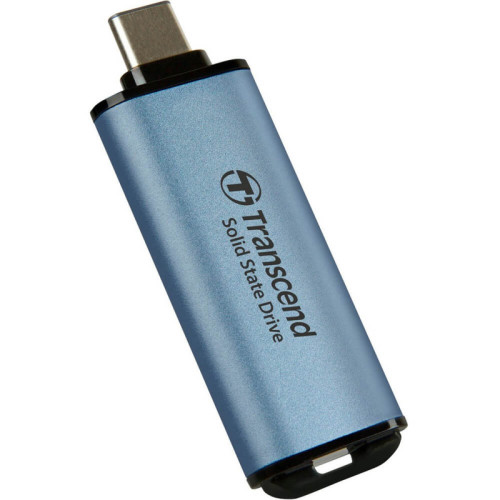 Флеш-накопитель/ Transcend External SSD ESD300C 1 TB, Type C, 10Gbps (3.2 Gen2), R/W 1050/950MB/s, 60.1x20x7.8 mm, 9g,