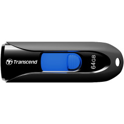 Флеш-накопитель/ Transcend 64GB JetFlash 790 (Black/blue)