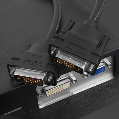 Greenconnect Кабель DVI-D 0.5m, черный, OD 8.5mm, 28/28 AWG, DVI/DVI, 25M/25M, GCR-DM2DMC-0.5m, двойной экран