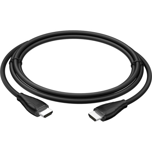 Кабель 1.0m HDMI черный, Ultra HD, 4K, 10.2 Гбит/с, 3D, экран