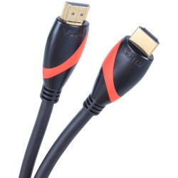 Кабель/ Кабель HDMI 19M/M ver. 2.0 black red, 0.5m VCOM <CG525-R-0.5>