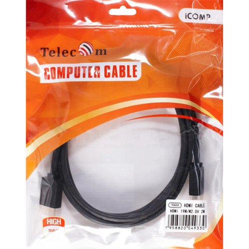 Кабель/ Кабель HDMI-19M --- HDMI-19M ver 2.0+3D/Ethernet ,2m Telecom <TCG215-2M>