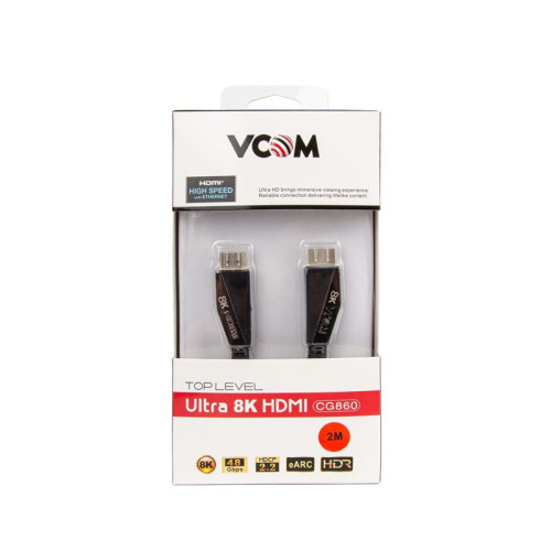 Кабель/ Кабель HDMI 19M/M,ver. 2.1, 8K@60 Hz 2m VCOM <CG860-2M>