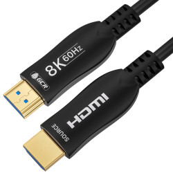 GCR Кабель 20.0m оптический HDMI 2.1 8K 60Hz, 4K 120Hz, 4:4:4, высокоскоростной 48.0 Гбит/с, 3D