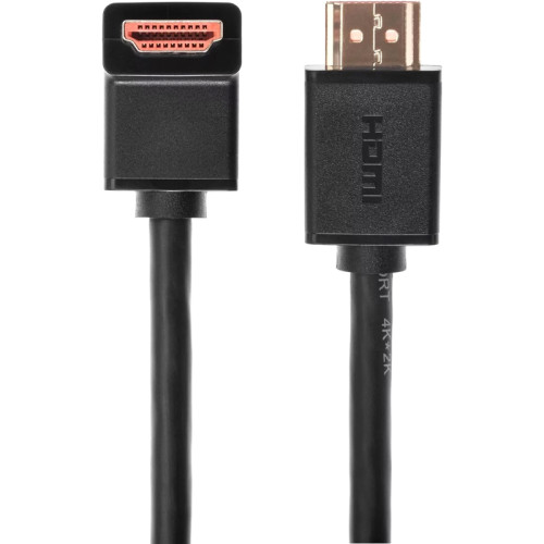 Кабель/ Кабель HDMI---HDMI ver 2.0 угловой коннектор 90град  2м,Telecom <TCG225-2M>