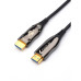 Кабель HDMI 40 м (HIGH speed, Metal gold,  Optical) 8K VER 2.1