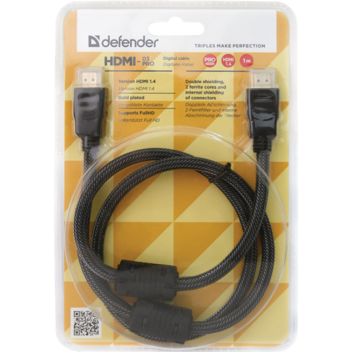 Defender Цифровой кабель HDMI-03PRO HDMI M-M, ver 1.4, 1.0 м