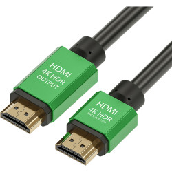 Greenconnect Кабель с активным усилителем сигнала 5.0m  AL case 2 ферит кольца, HDMI 2.0, 28/28, HDR 4:2:2, 4K/30Hz, High speed 19M/19M с усилителем, черный, тройной экран, GCR-51027