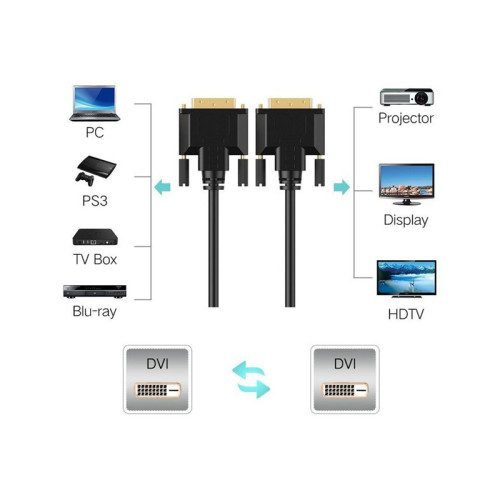 Кабель/ Кабель DVI-D to DVI-D (25M -25M) 2 фильтра, CU, 1,8м, TV-COM <DCG150V-1.8M>