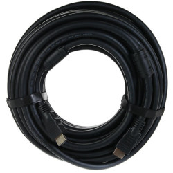 Кабель/ Кабель HDMI-19M --- HDMI-19M ver 2.0+3D/Ethernet,2 фильтра 20m Telecom <TCG200F-20M>