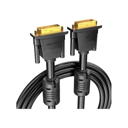 Кабель Vention DVI-I Dual link 24+5M/VGA 15M с ферритовым фильтром - 3м.