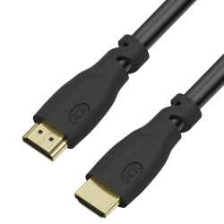 Greenconnect Кабель Premium 2.0m HDMI v2.0 HDR Ultra HD 4K60 Hz/ 5K30Hz, 3D, Ethernet 18.0 Гбит/с, OD8.0mm, 28/26 AWG, черный, GCR-50542