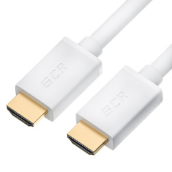 Greenconnect Кабель 15.0m HDMI версия 2.0, HDR 4:2:0, Ultra HD, 4K 60 fps 60Hz/5K*30Hz, 3D, AUDIO, 18.0 Гбит/с, 28/28 AWG, OD7.3mm, тройной экран, белый, GCR-HM761-15.0m