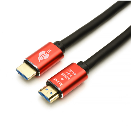 Кабель HDMI 1 m (Red/Gold, в пакете)  VER 2.0