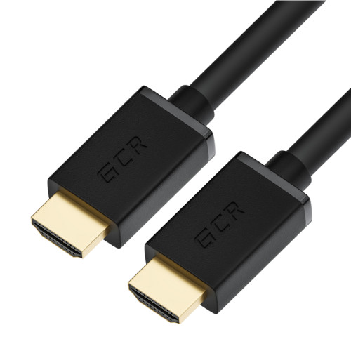 Greenconnect Кабель 1.5m HDMI версия 2.0, HDR 4:2:2, Ultra HD, 4K 60 fps 60Hz/5K*30Hz, 3D, AUDIO, 18.0 Гбит/с, 28/28 AWG, OD7.3mm, тройной экран, черный, GCR-HM411-1.5m